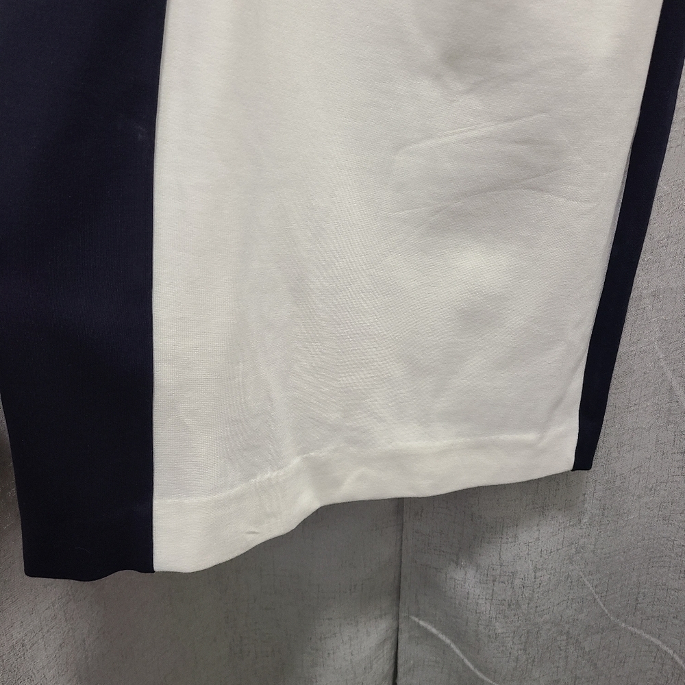 Tahari White Navy Colorblock Sleeveless Dress‎ Size 4 - Picture 6 of 11